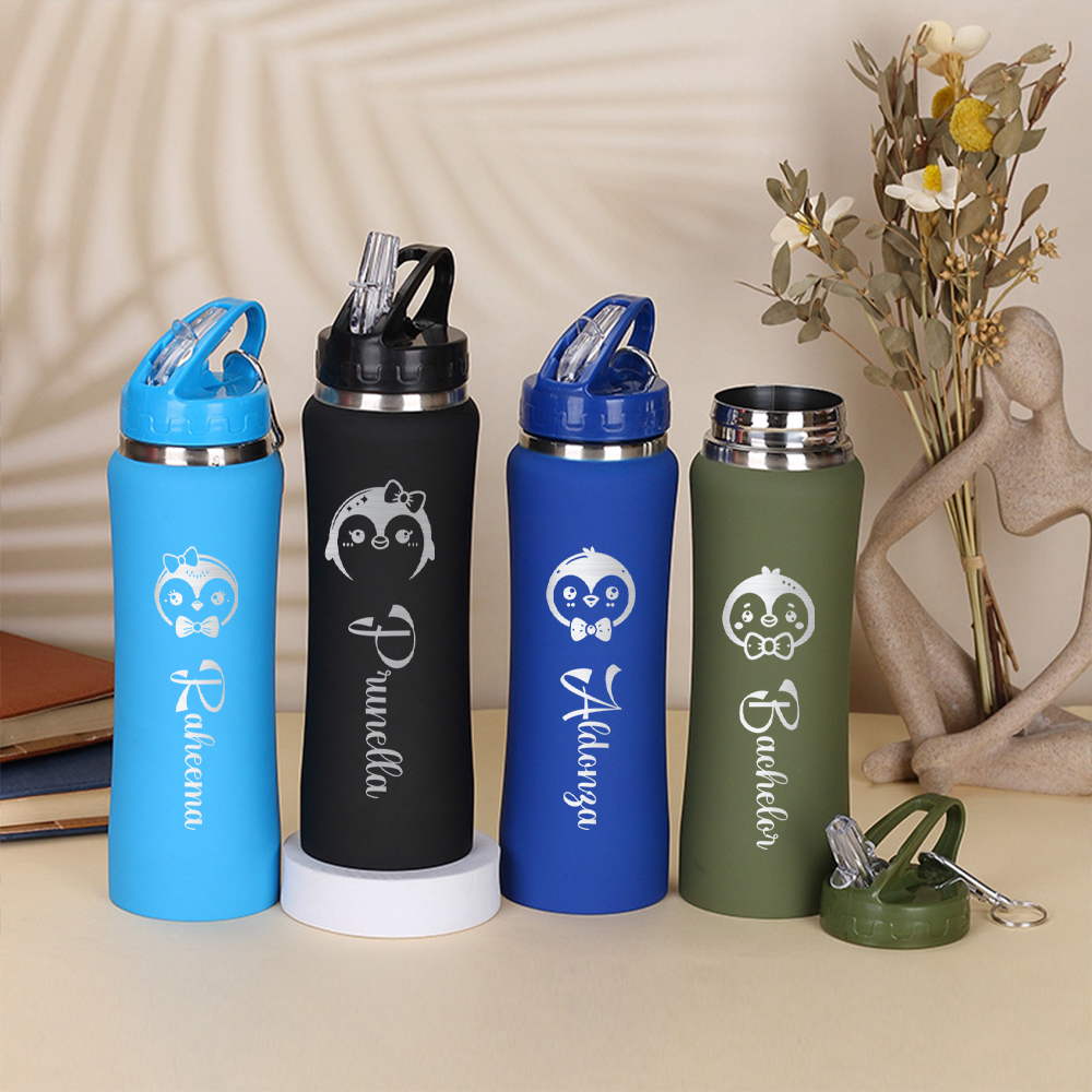 Name Sports Equipment - 1PC Personalized Stainless Steel Water Bottle,