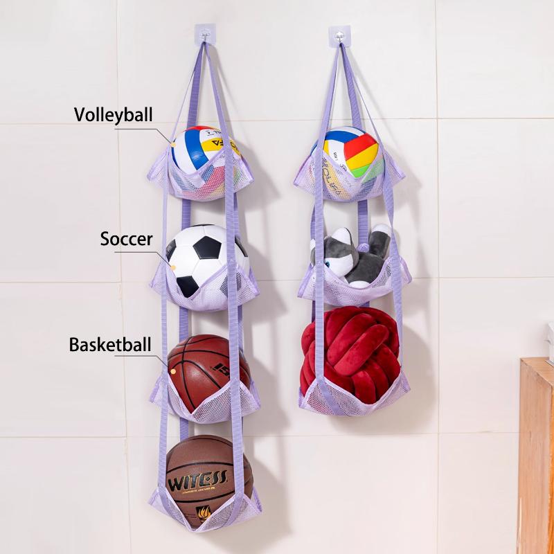 Sports Equipment Basketball - New Wall Mounted Ball Storage Hanging