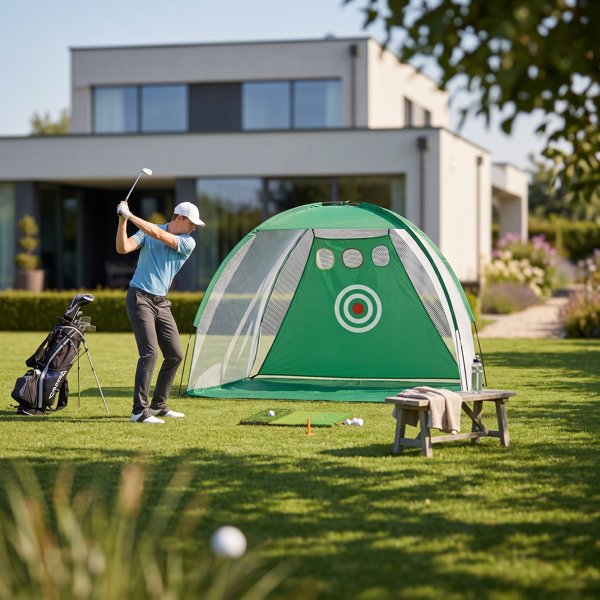 Sports Equipment For Training - Golf Hitting Net Portable Golf Chipping