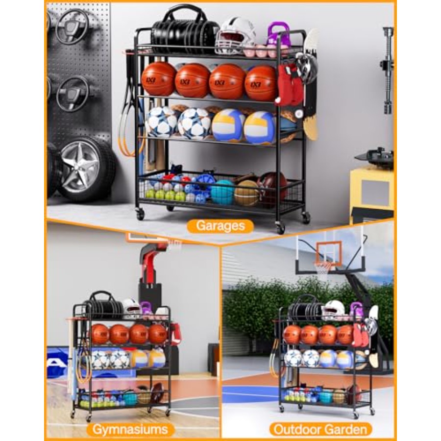 Garage Sports Equipment Organi - Sports Equipment Basketball ulasan dan harga