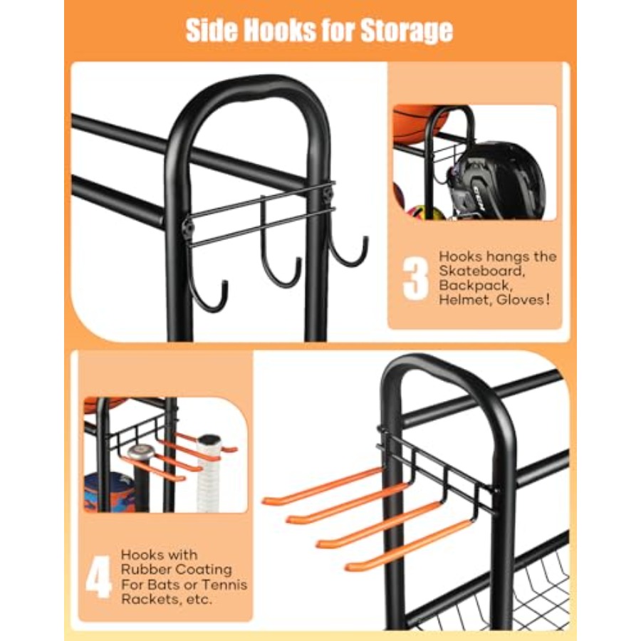 Basketball Rack Rolling Basket - Sports Equipment Basketball ulasan dan harga