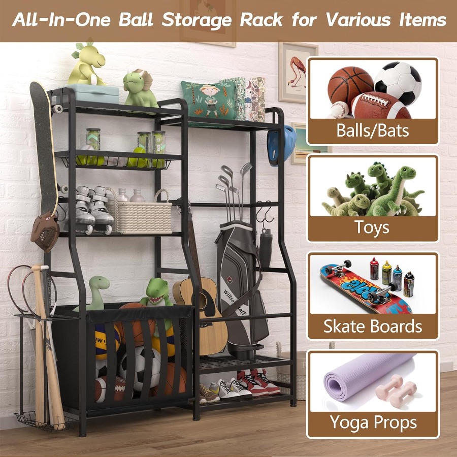 Garage Sports Equipment Organi - Sports Equipment Basketball ulasan dan harga