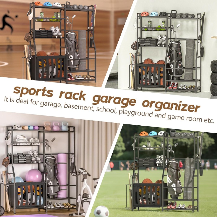 Garage Sports Equipment Organi - Sports Equipment Basketball ulasan dan harga