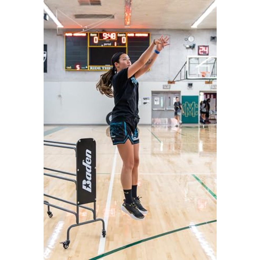 Steel Basketball Rack with Whe - Sports Equipment Basketball ulasan dan harga