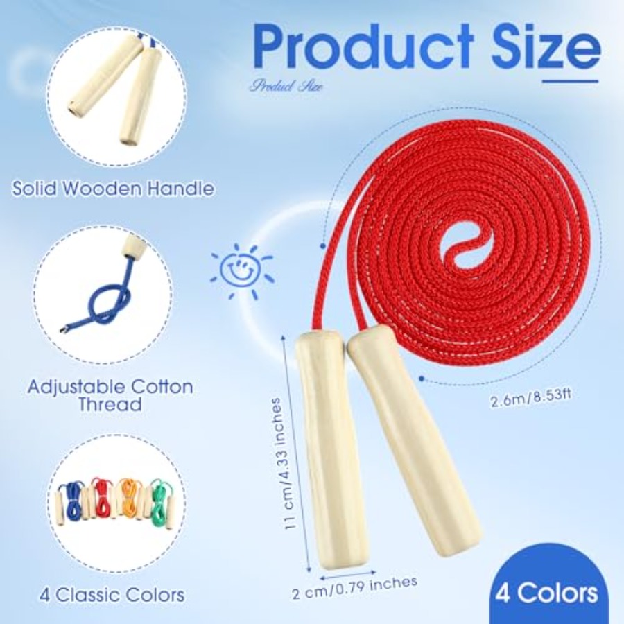8.53 FT Adjustable Cotton Jump - Jump Rope Double Dutch ulasan dan harga