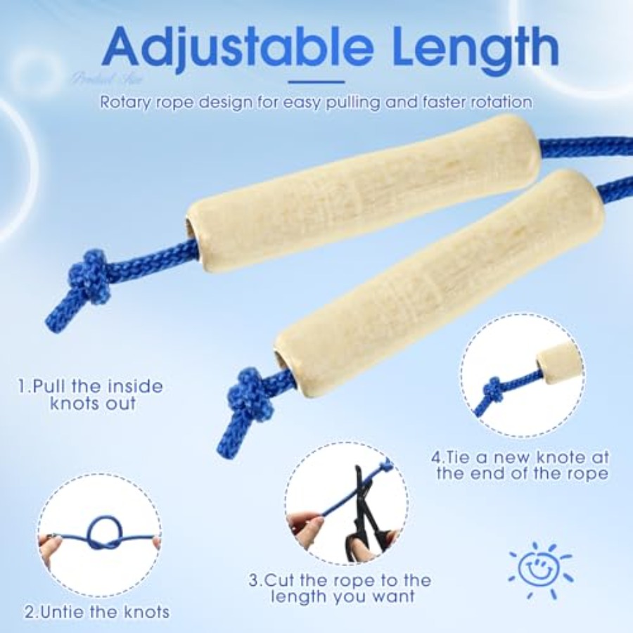8.53 FT Adjustable Cotton Jump - Jump Rope Double Dutch ulasan dan harga