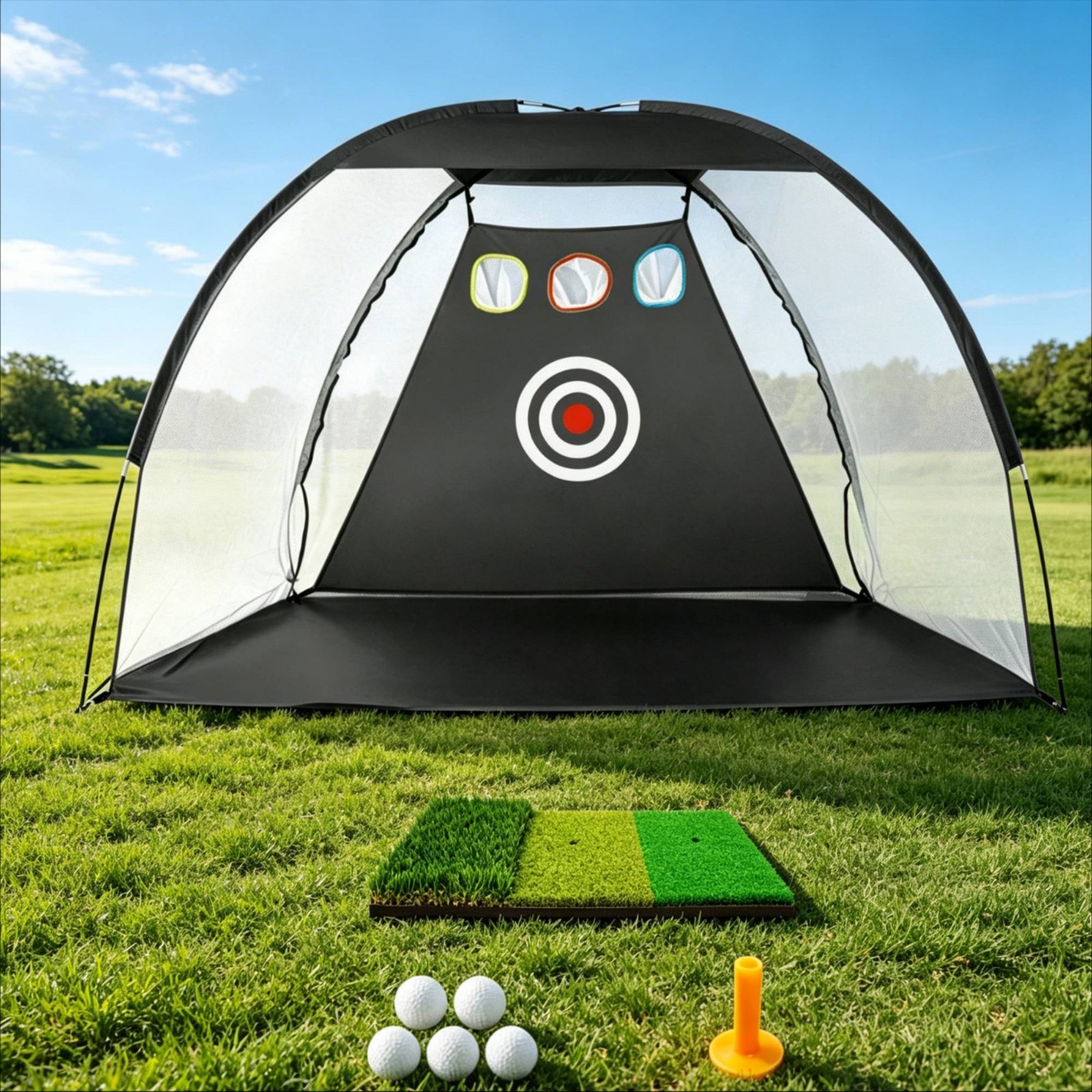 Golf Hitting Net Portable Golf - Sports Equipment For Training ulasan dan harga