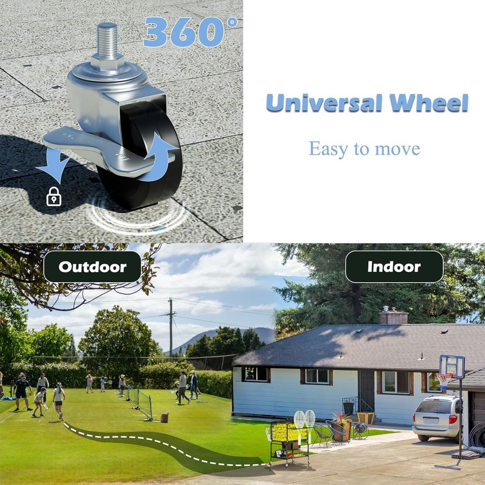Portable Tennis Ball Cart for  - Sports Equipment Basketball ulasan dan harga