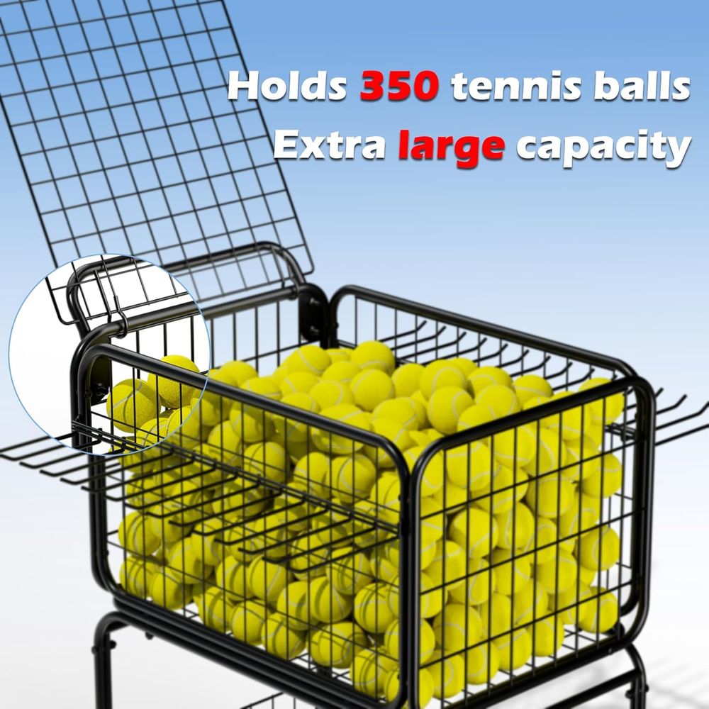Portable Tennis Ball Cart for  - Sports Equipment Basketball ulasan dan harga