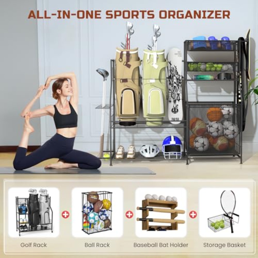Garage Sports Equipment Organi - Sports Equipment Basketball ulasan dan harga