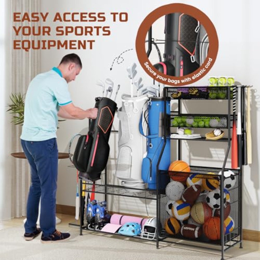 Garage Sports Equipment Organi - Sports Equipment Basketball ulasan dan harga