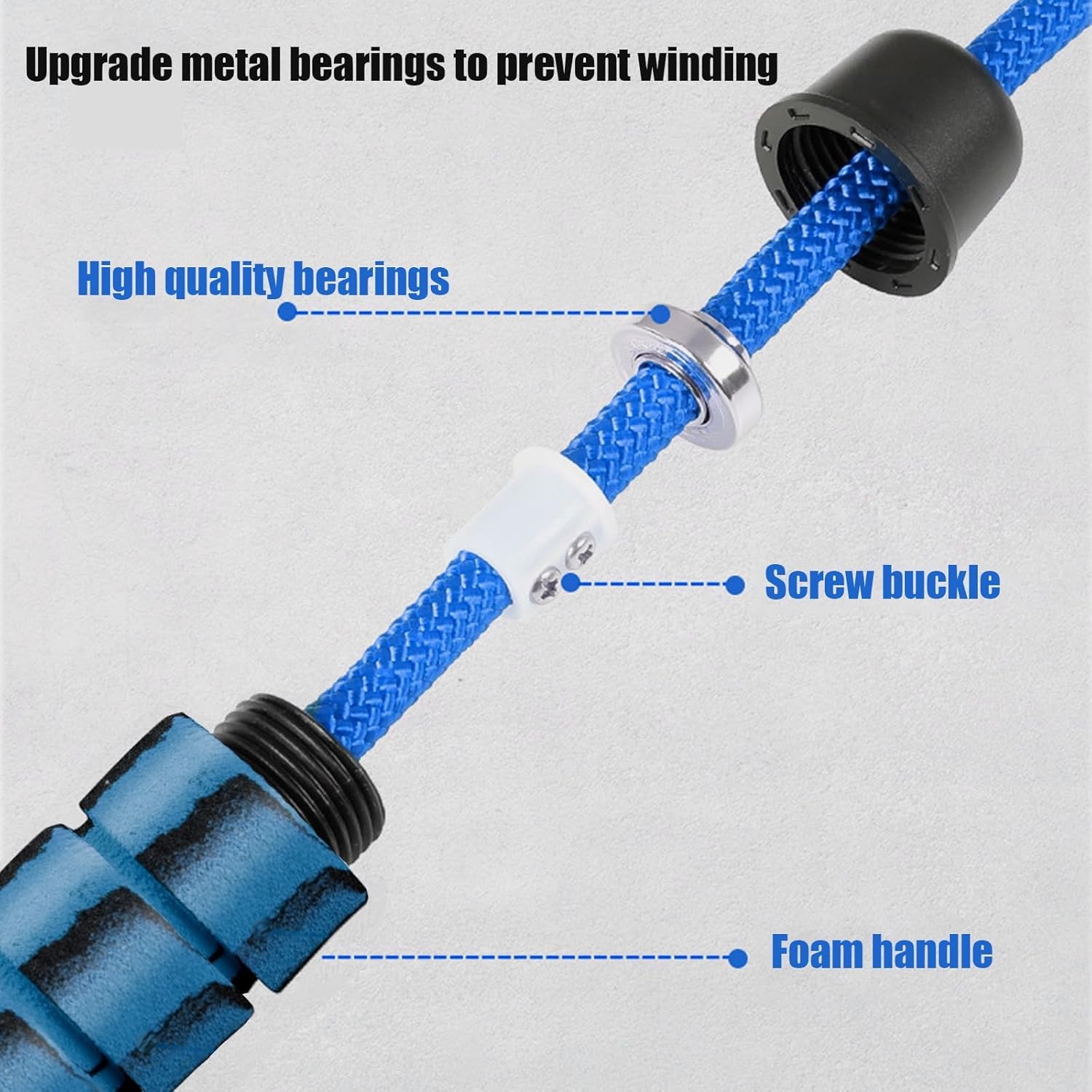 Adjustable 23ft Long Jump Rope - Jump Rope Double Dutch ulasan dan harga