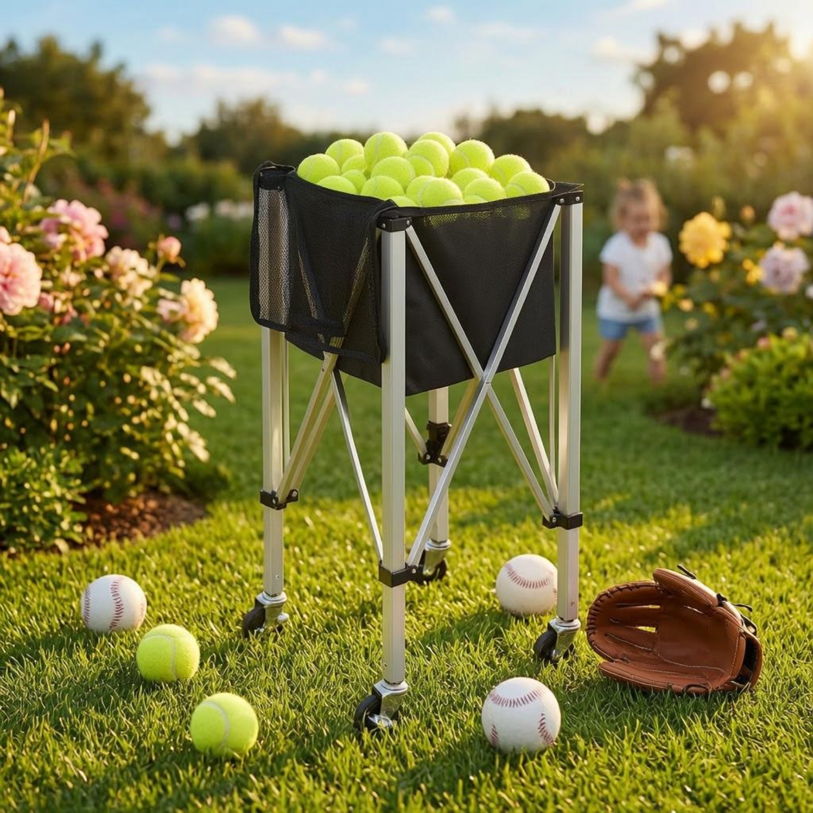 Foldable Ball Vehicle Aluminum - Sports Equipment Basketball ulasan dan harga