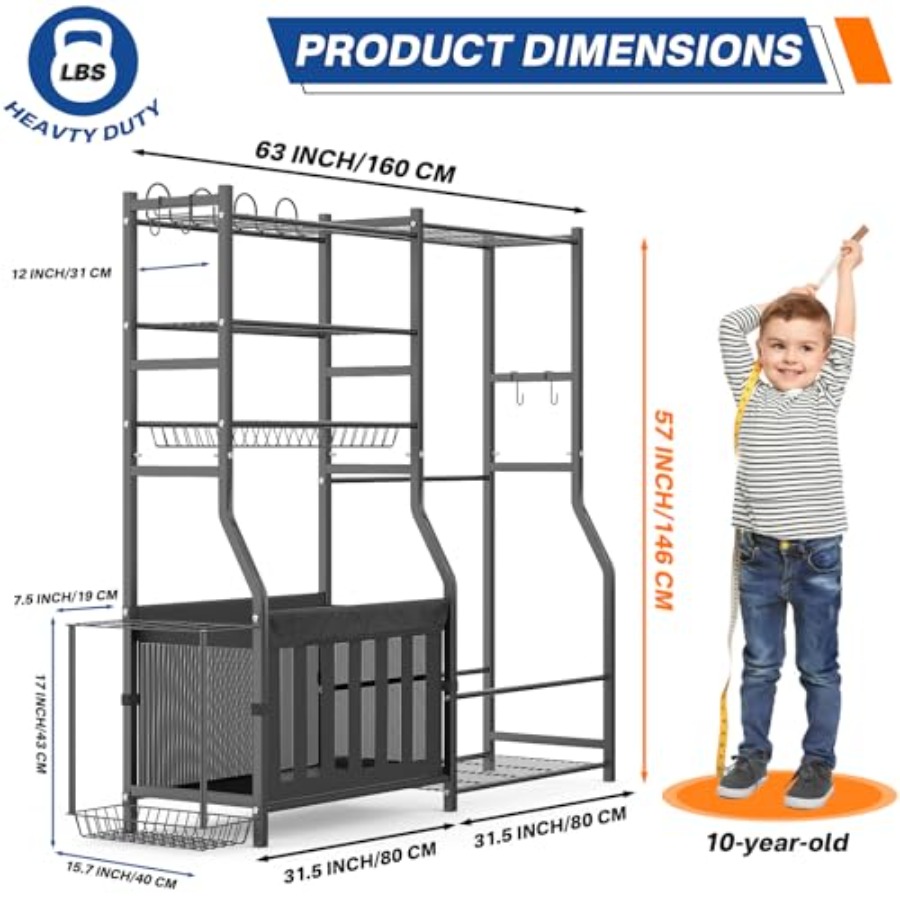 Heavy Duty Garage Sports Equip - Sports Equipment Basketball ulasan dan harga